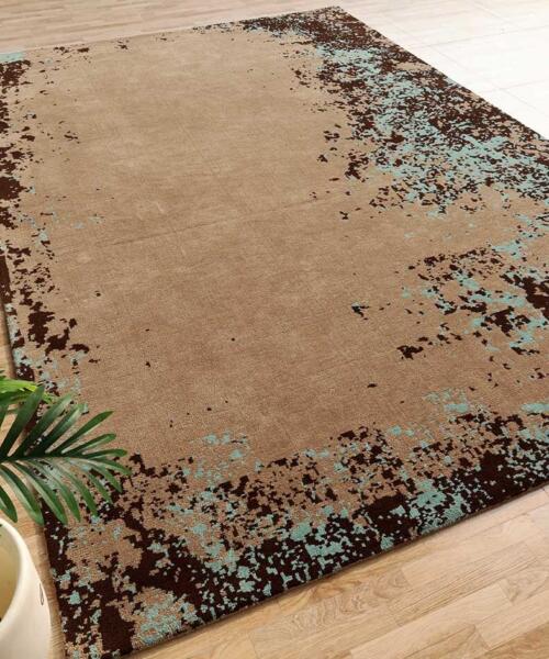 Modern rug with clean abstract lines, perfect for understated interiors