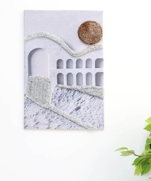 Vibrant handcrafted wall hanging with multi-color woven texture – Design WH-038
