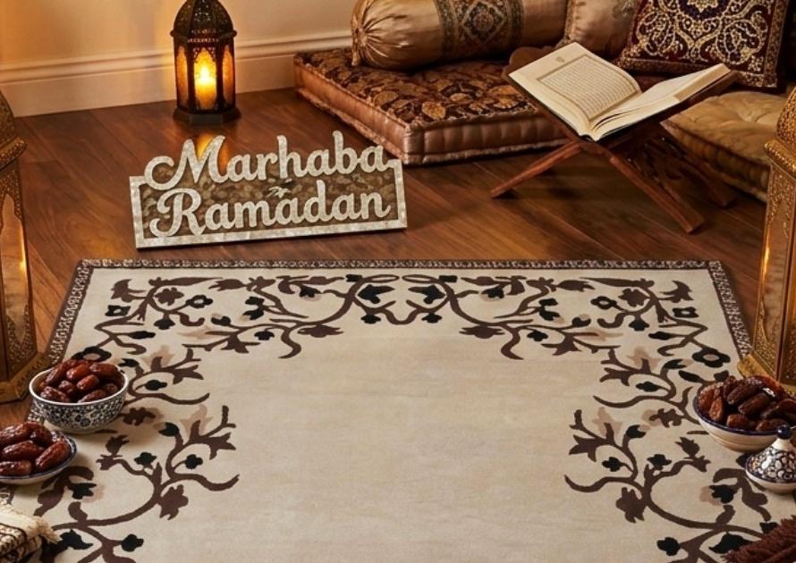 ramzan hosting ideas living room setup with decorative rug
