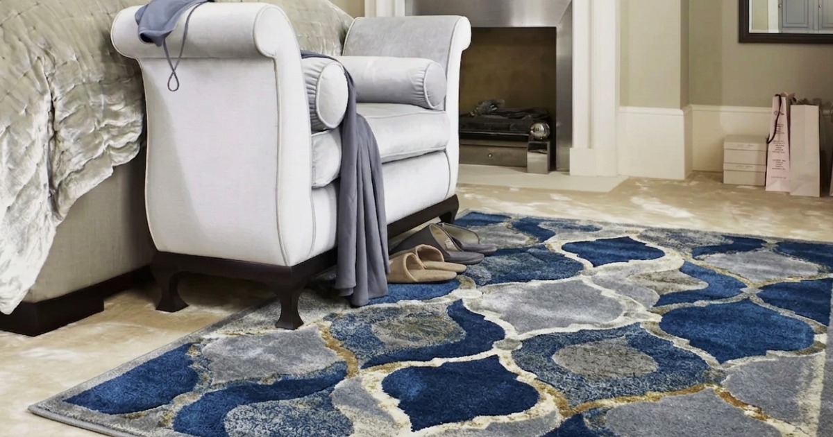 silk carpets in modern living room reflecting light and texture elegantly