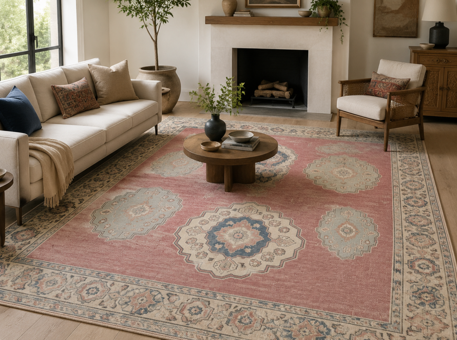distressed rugs comeback